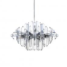 Blackjack Lighting FAC-32C-PC - Facets 32" Chandelier - Polished Chrome