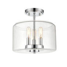 Millennium 6923-CH - Asheville 3-Light Semi-Flush Ceiling Mount Chrome