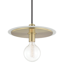 Mitzi by Hudson Valley Lighting H137701L-AGB/WH - Milo Pendant