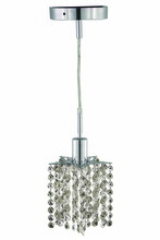 Elegant 1281D-R-P-CL/RC - Mini 1 light Chrome Pendant