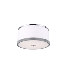 Dainolite DEV-153FH-PC - 3LT Flush Mount, Polished Chrome Finish