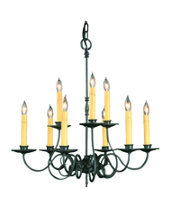 Framburg 1319 CH - 9-Light Charcoal Black Forest Dining Chandelier