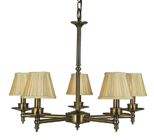  2515 PS - 5-Light Polished Silver Sheraton Dining Chandelier