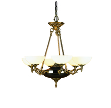 Framburg 8406 FB - 6-Light French Brass Napoleonic Dining Chandelier